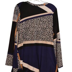 Lildy (R) Hem Tunic Colorful Printed Handkerchief Polyester-Spandex Ladies' S-M